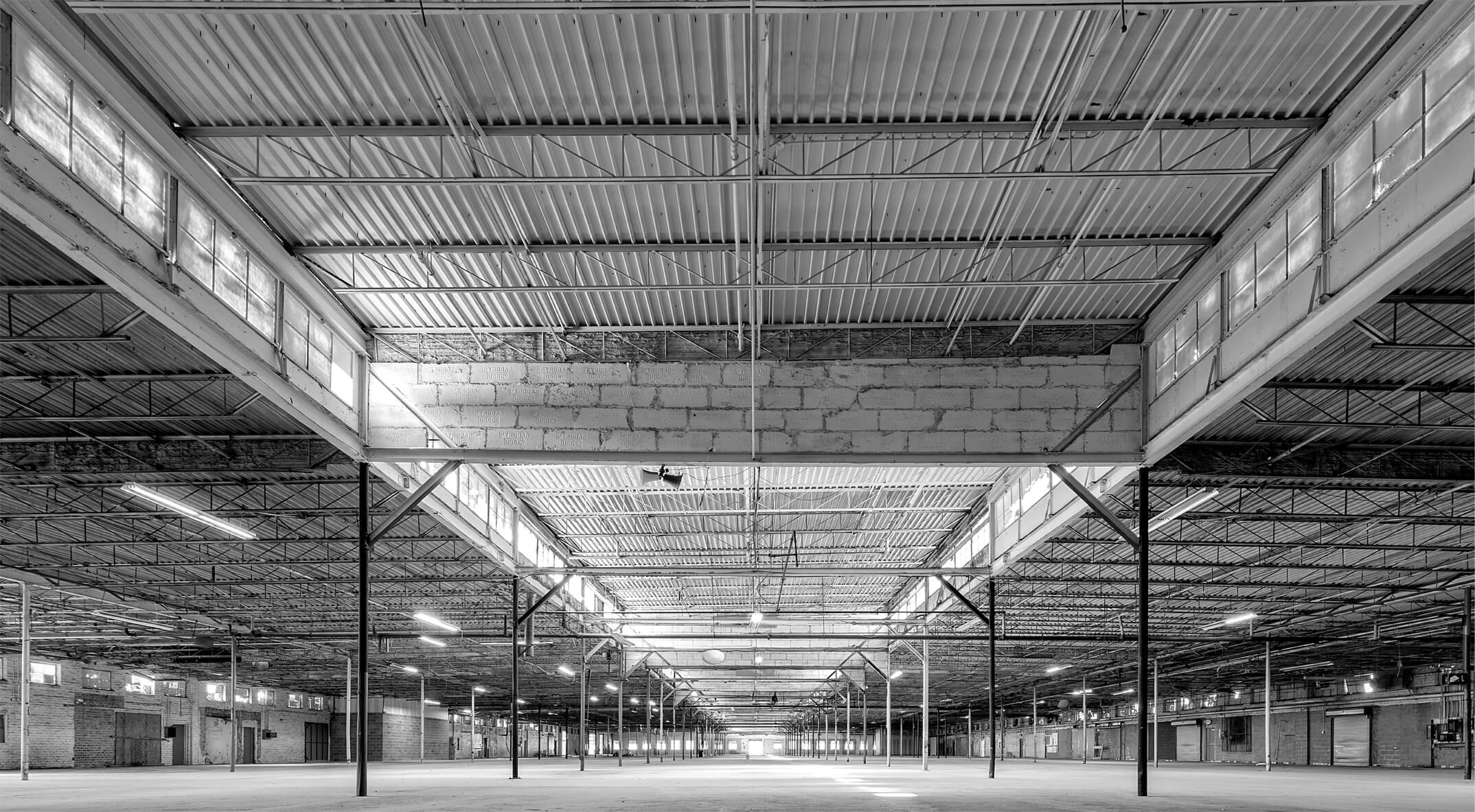 warehouse black and white