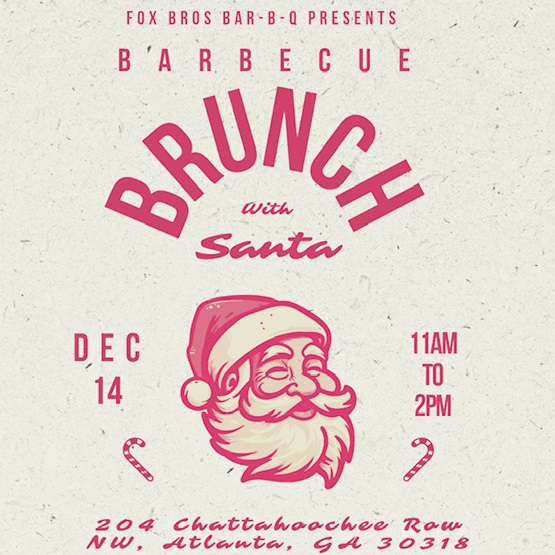 Fox Bros Brunch with Santa Square Graphic