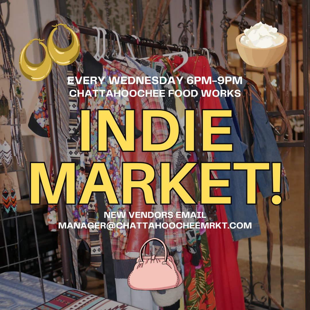 Indie Market Square Graphic Winter Hours