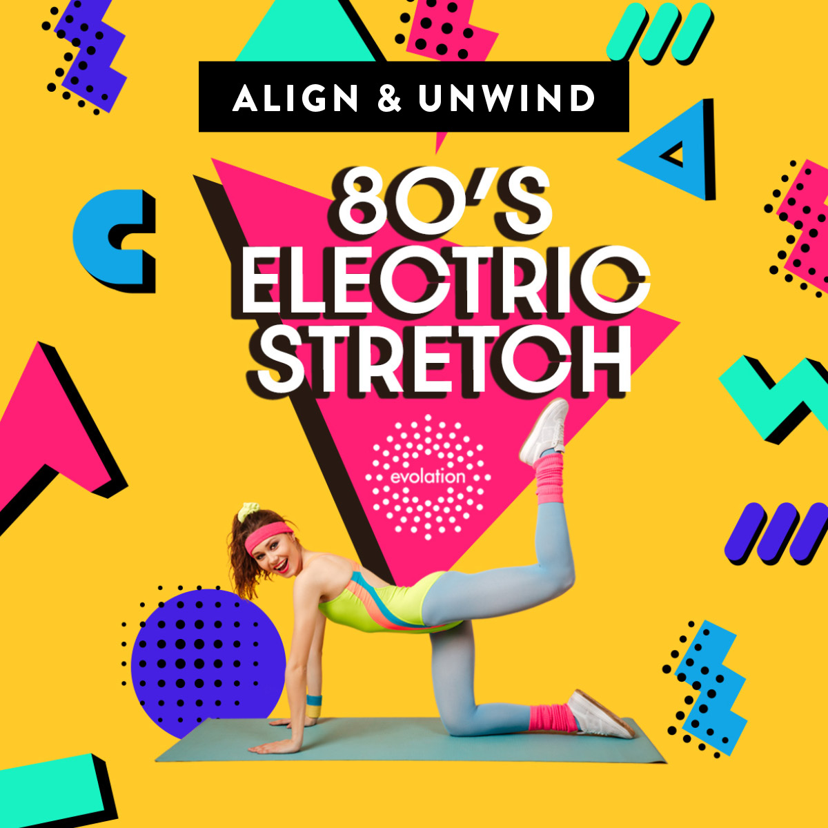 80's Electric Stretch Square Graphic