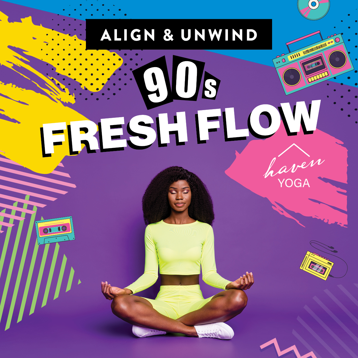 90's Fresh Flow Square Graphic