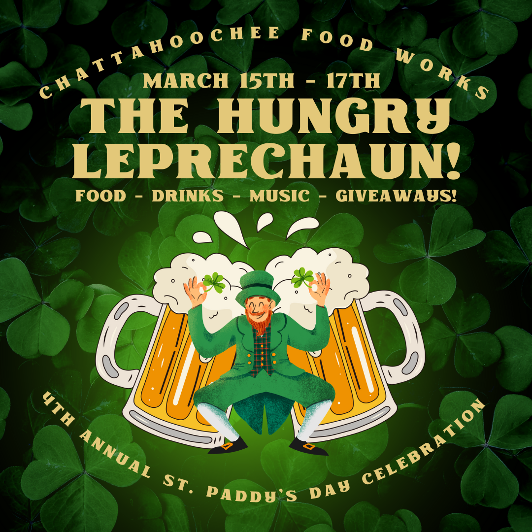 The Hungry Leprechaun Square Graphic