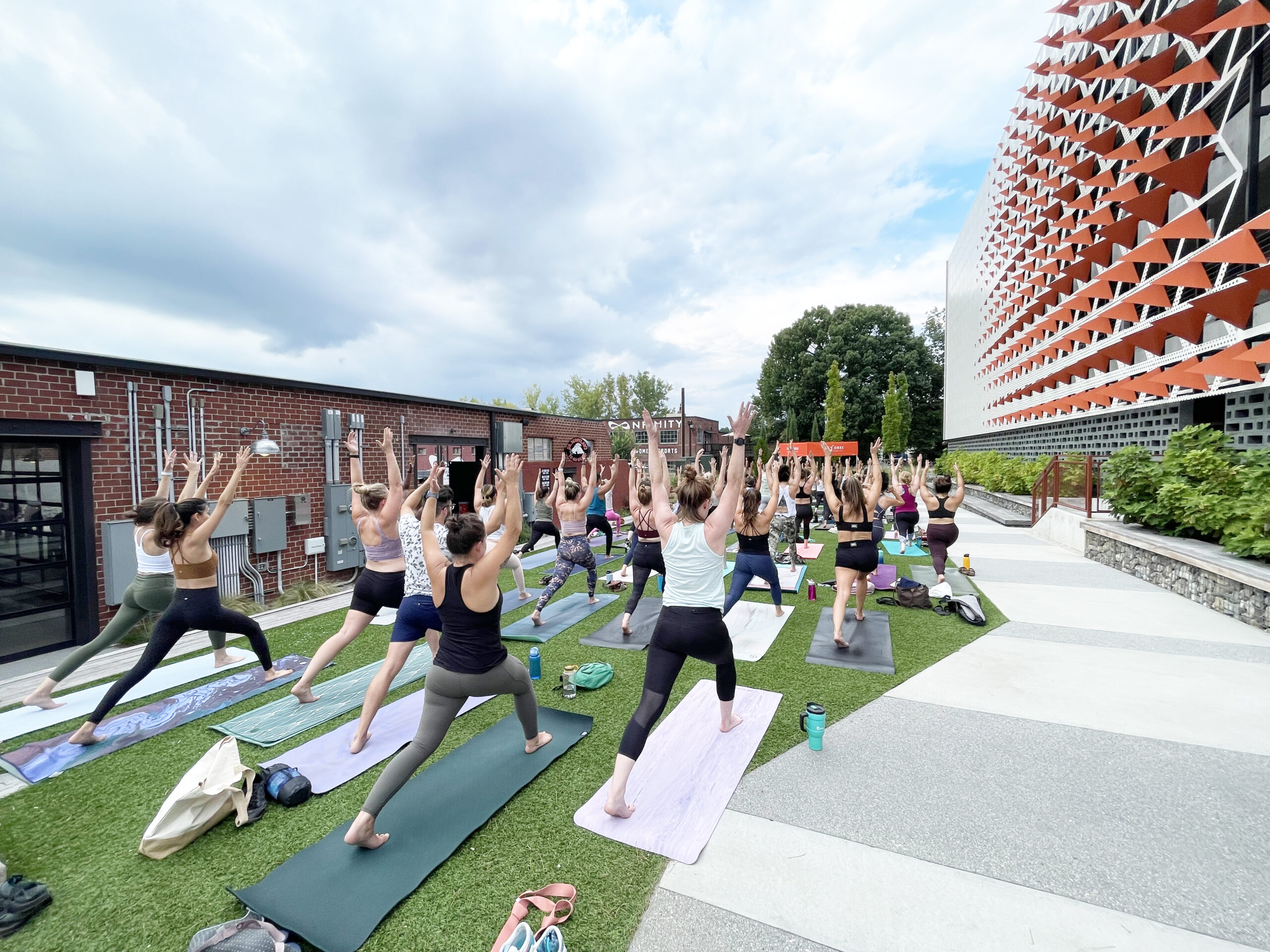 Spur Green yoga class