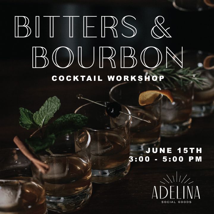 Bitters and Bourbon Square Graphic