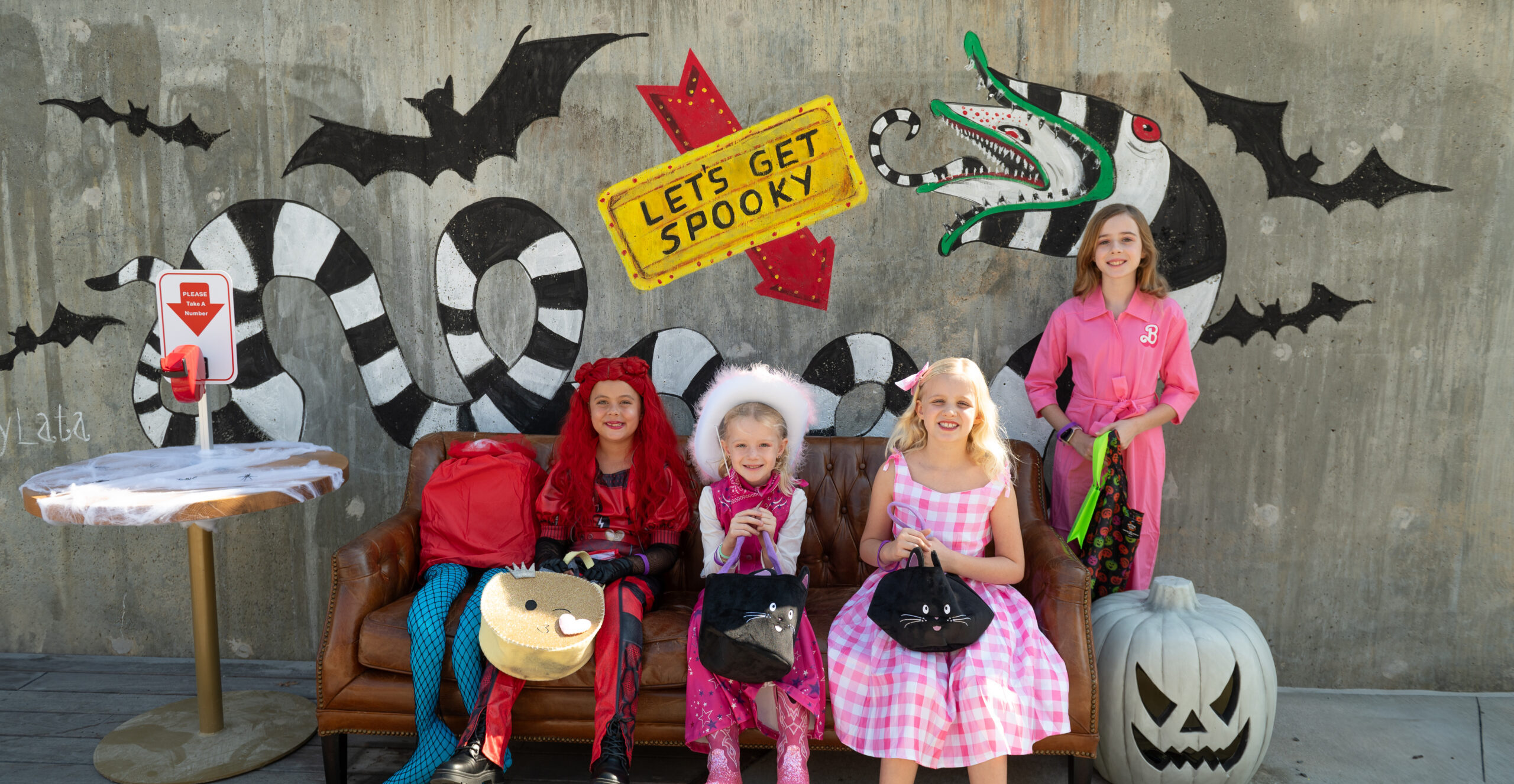 kids dressed up for halloween