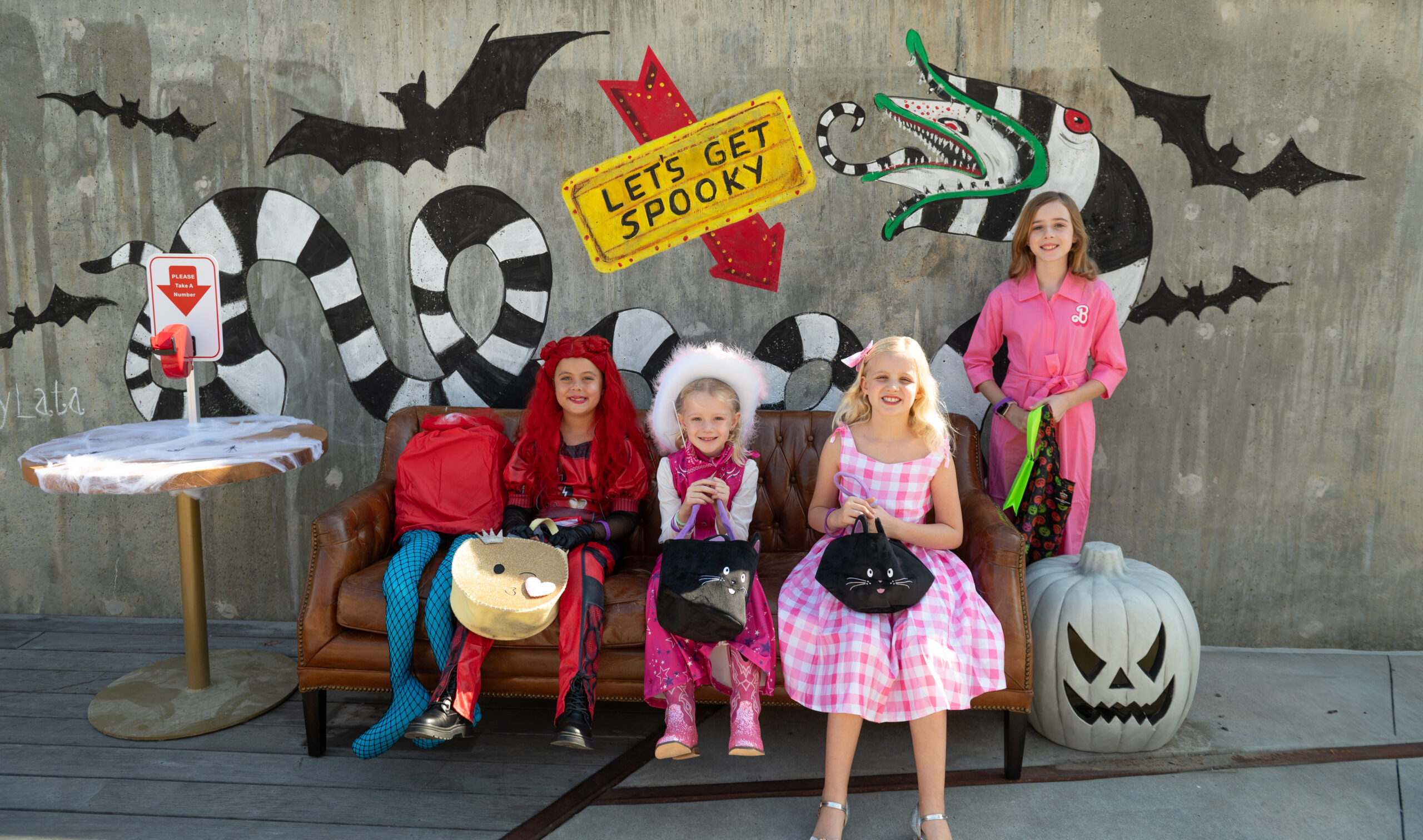 kids dressed up for halloween